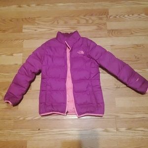 Pink Norrh Face Coat Medium